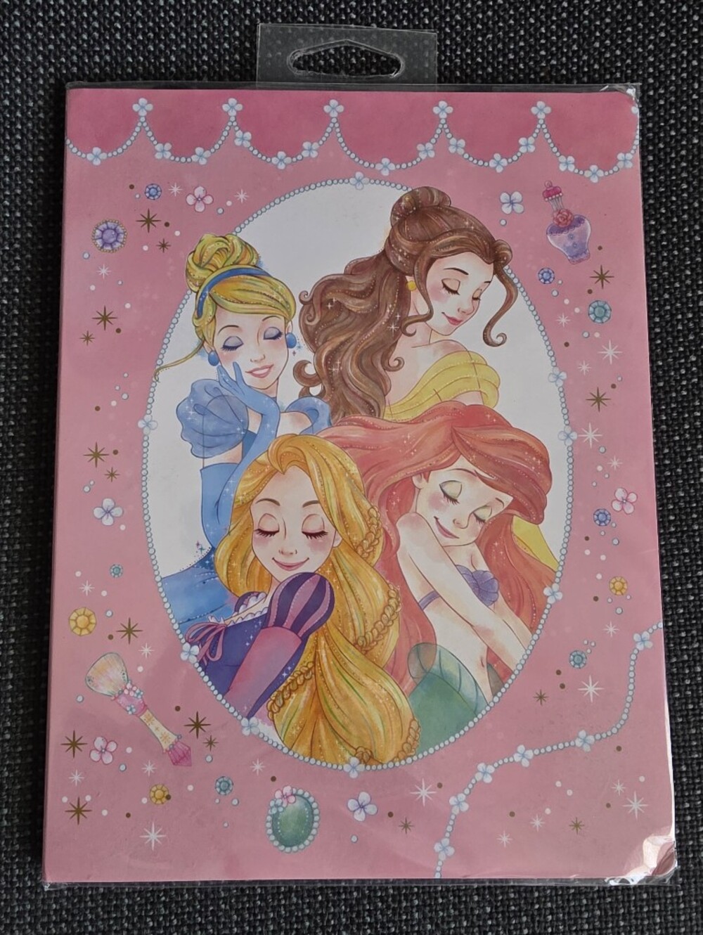 NIP Disney Store Japan exclusive Disney Assorted Princess Sticky Notes w/ cover